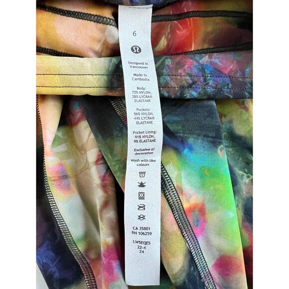 Lululemon Cargo Super High-Rise Tight 28” Size 6 “Detours Welcome” Multi-Print - Picture 6 of 10